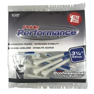 Pride Professional Plastic Golf Tees – 10 pcs pack