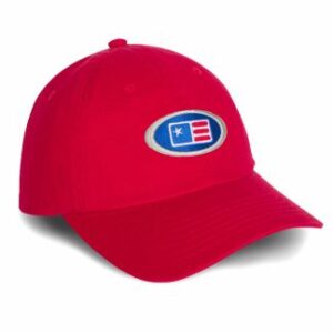 U. S. Kids Golf Cap 42007 OVAL TWILL CAP 54 RED