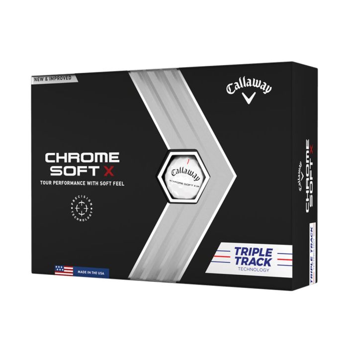 CALLAWAY Chrome Soft X Triple Track Golf Balls - White - Image 6