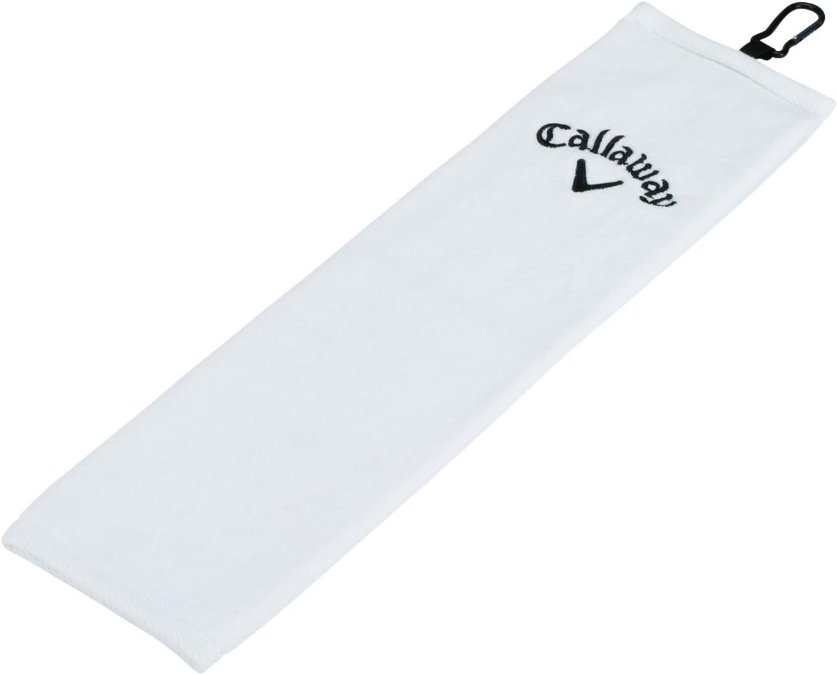 Callaway Tri-Fold Towel - White 16 x 21 Inches - Image 2