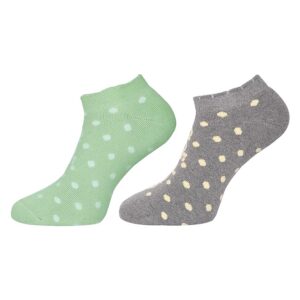 Adidas Unisex Original Full Cushion Low Cut Regular Socks – 2 Pairs (Linen Green/Grey Mel)