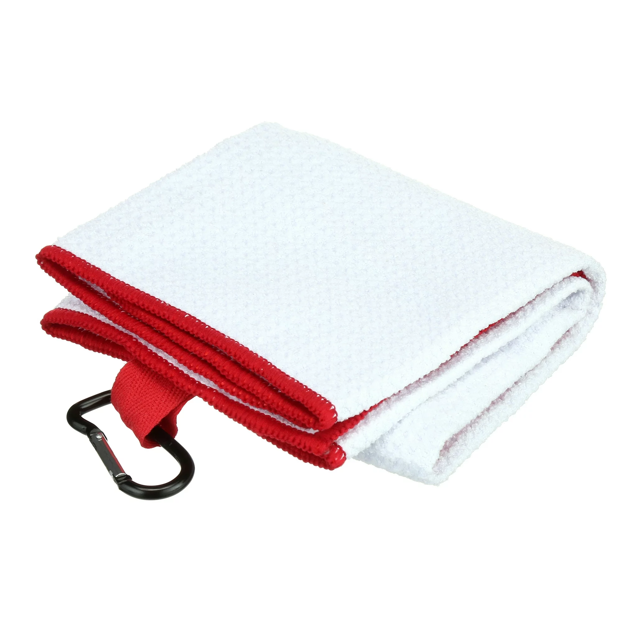 Wilson Microfiber Golf Towel with Carabiner Hook, White - Image 3