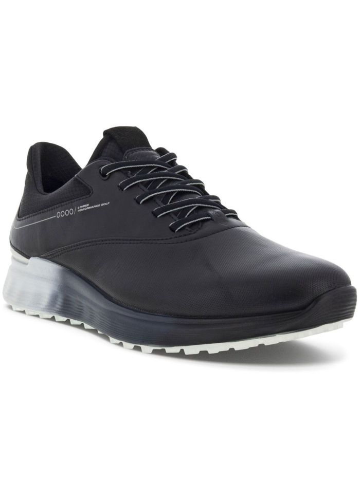 ECCO Men's S-Three Golf Shoes Black/Concrete - Image 3