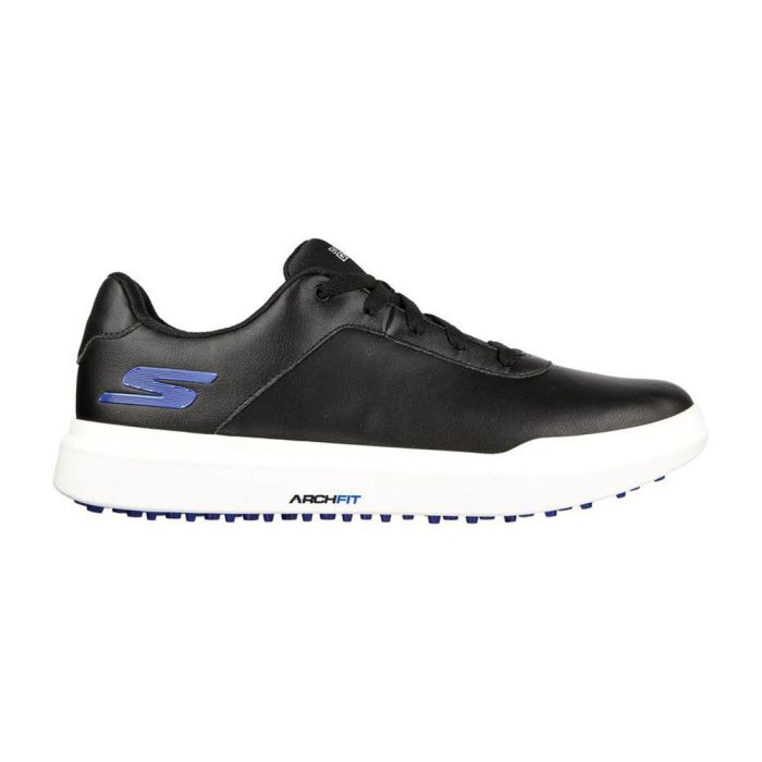 SKECHERS Men's Drive 5 MD Spikeless Golf Shoes - Black/White