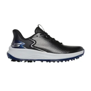 SKECHERS Men’s Blade GF Slip-Ins MD Spiked Golf Shoes – Black / White