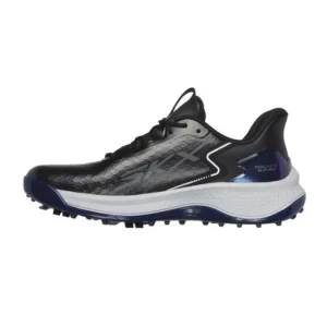 SKECHERS Men’s Blade GF Slip-Ins MD Spiked Golf Shoes – Black / White
