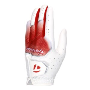 TAYLORMADE Men’s Graphic Sport Glove – White/Red