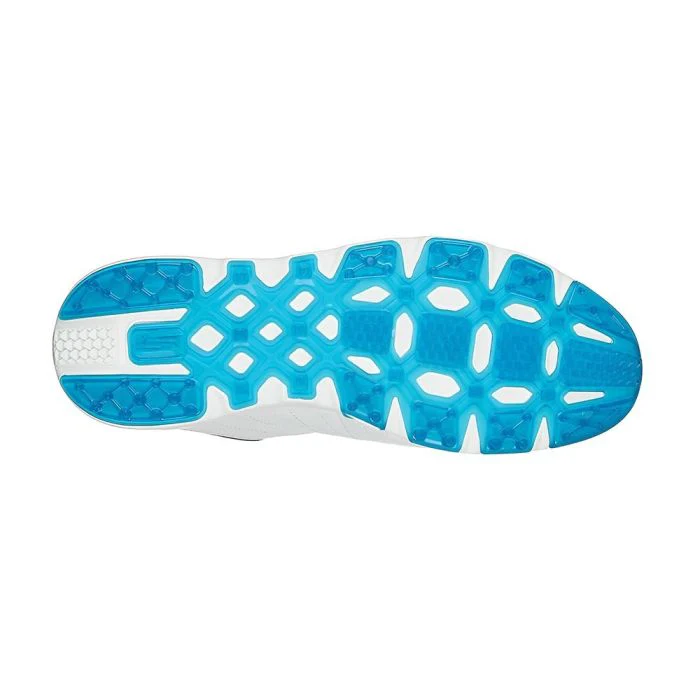 SKECHERS Men's Elite Tour SL MD Spikeless Golf Shoes - White/Navy - Image 4